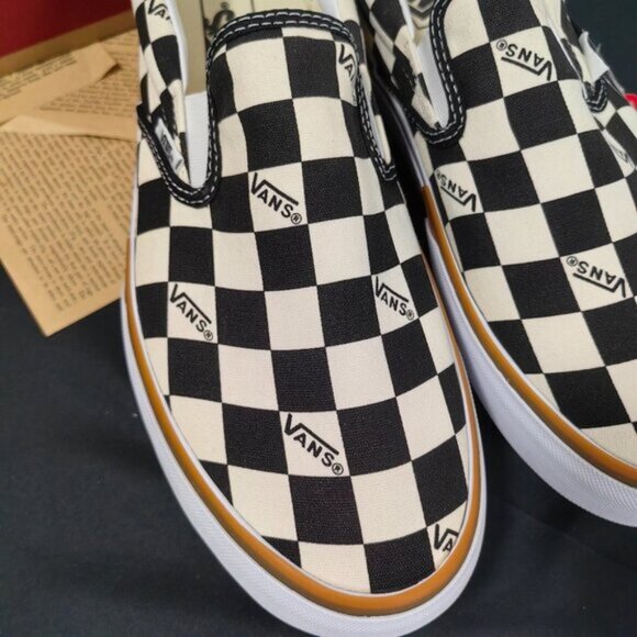 VANS Era Stacked Checkerboard Slip On Canvas Shoes - Picture 3 of 5